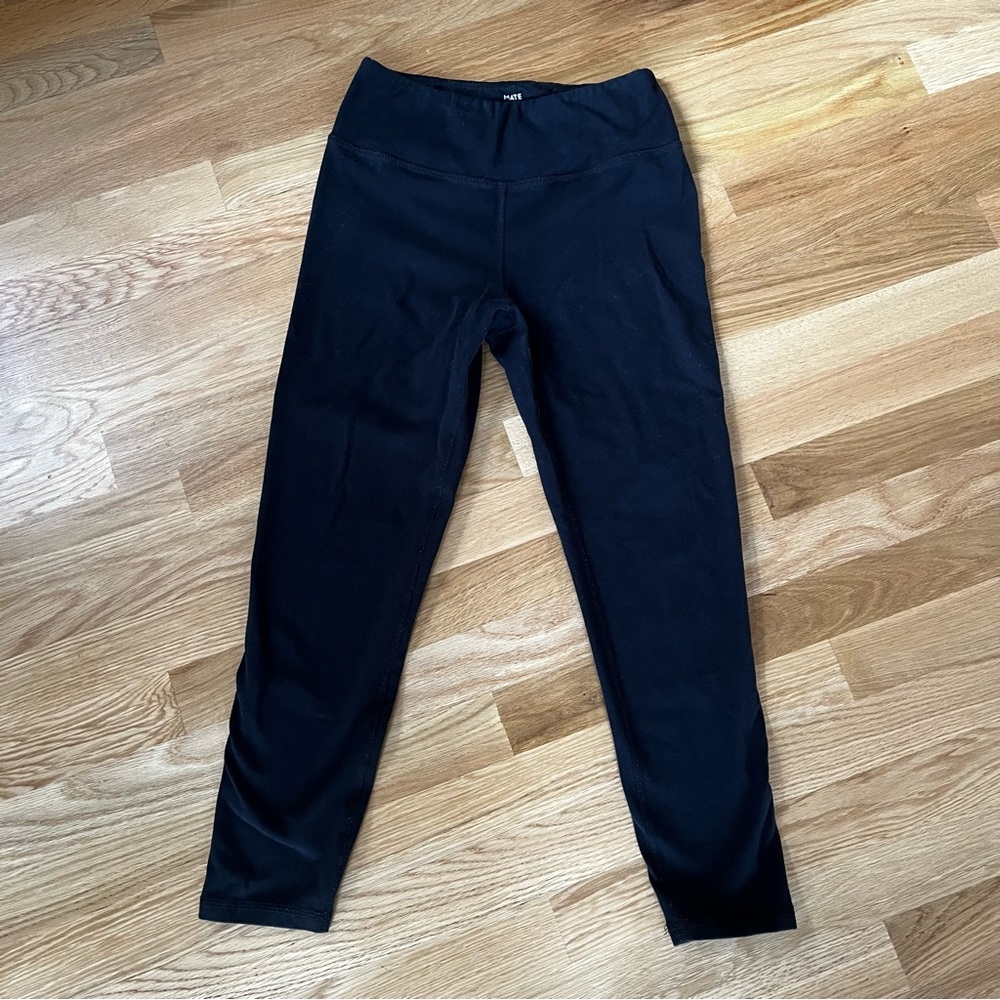 MATE the Label Organic Cotton Black High Rise Leggings Size M